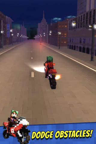 Blocky Bikes - Free Craft Bike Racing Game 4 Kids screenshot 2