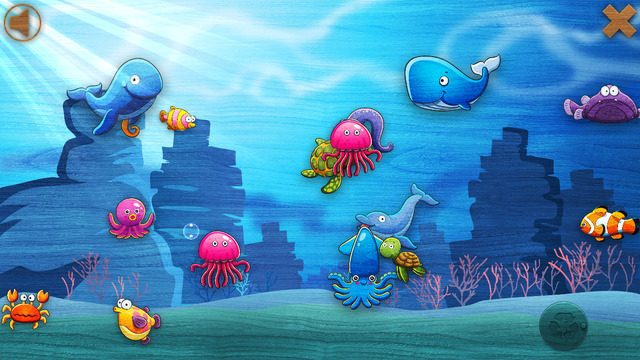 【免費遊戲App】Underwater Animal Puzzles for Kids-APP點子