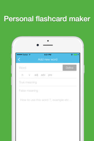 iFlashcards - Personal flashcard to learn English vocabulary and memory anything screenshot 4