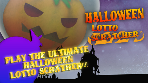 Halloween Spooks Lottery Scratch Card 777 - Ghosts Witches and Wizzards Casino Gold Win Gold
