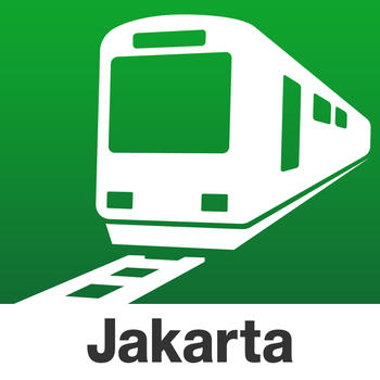 NAVITIME Transit - Jakarta Indonesia covering the KRL LOGO-APP點子