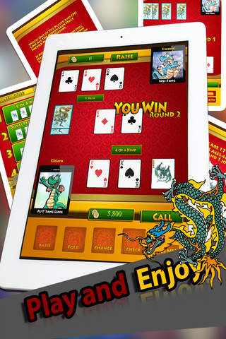 Dragon Hold'em Poker Pro -   A Never - Ending Gamble Gambling Poker Online Fun screenshot 3