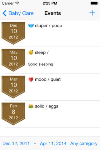 Baby Care diary and journal screenshot 4