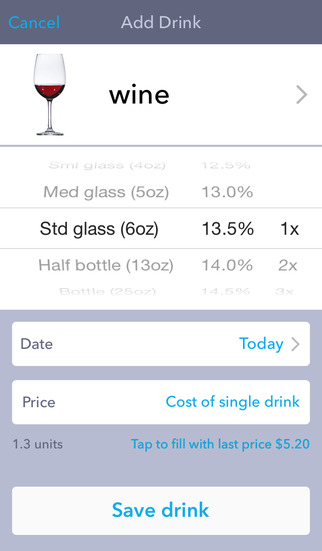 【免費健康App】DrinkControl - track drinks and alcohol expenses-APP點子