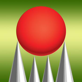 Red Bouncing Ball Pool Popper - Avoid The Spikes In This Easy Physics World (Pro) LOGO-APP點子