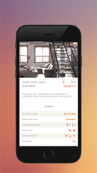 【免費生活App】Roomi : Roommates and Rentals - Find roommate, homes for rent, rooms for rent, apartments for rent across New York.-APP點子