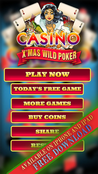 X'mas Wild Poker - Play the All New 2014 Christmas Video Poker Game for Free