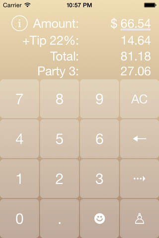 Watch Tip Calculator - big buttons, easy to use screenshot 2