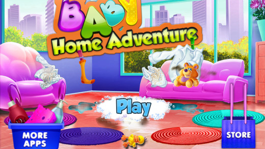 Baby Home Adventure – Free fun newborn baby care and washing cleaning game