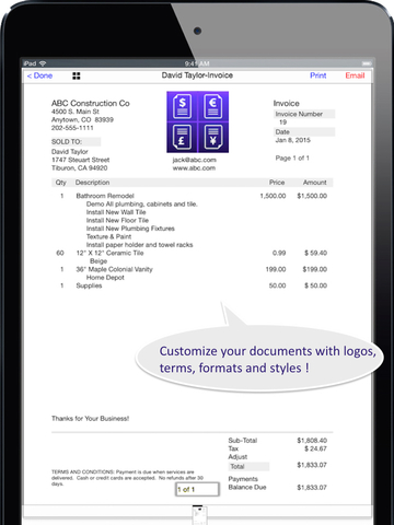 【免費商業App】Invoice Maker 2 Document Creation Tool-APP點子