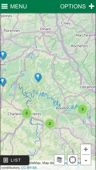 Major routes of the Ardennes