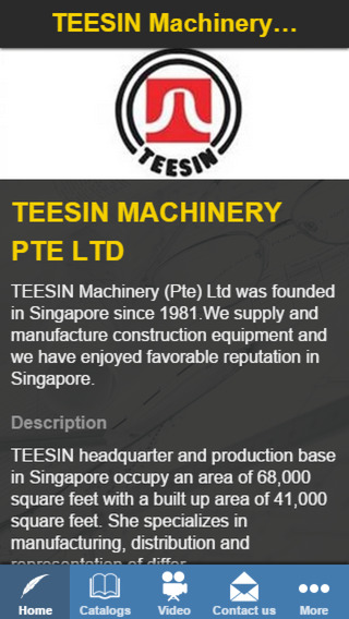 【免費商業App】Teesin Machinery Pte Ltd-APP點子