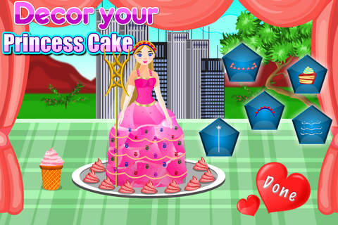 Cooking Game Princess Cake screenshot 2