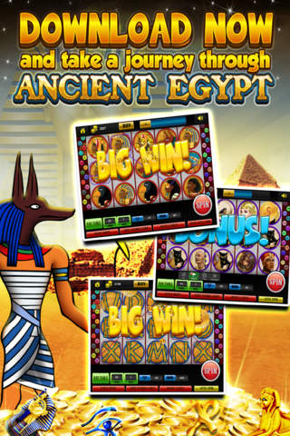 Abe's Titan's & Pharaoh's Slots Casino Games HD - Slot Machines Bonanza Way Pro screenshot 2