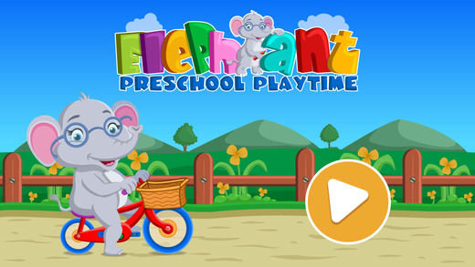 Elephant Preschool Playtime - Learn Alphabet Numbers Shapes Trucks and Things That Go for Toddlers a