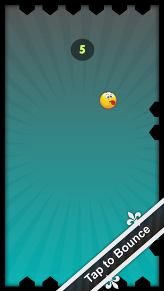 【免費遊戲App】A Bouncy Smiley - Tap to make them jump but don't touch the moving spikes and unlock ninja emoji-APP點子