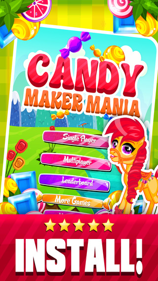 【免費遊戲App】Candy Maker Mania - Soda Pop Match 3 Blitz Puzzle Game-APP點子