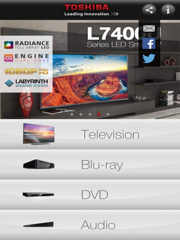 【免費商業App】Toshiba TV Product Guide-APP點子