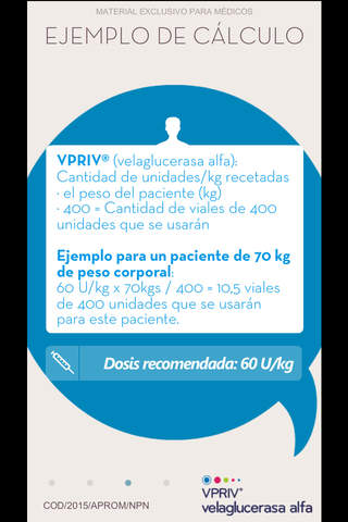 Aplicación VPRIV® - Shire Argentina screenshot 4