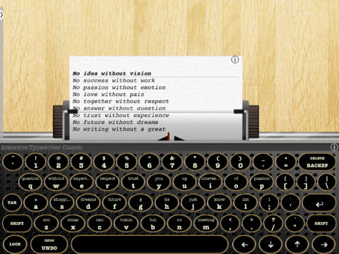 Intextive Typewriter screenshot 3