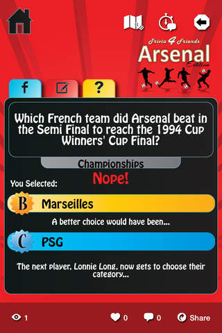 Trivia 4 Friends - Arsenal Edition screenshot 4