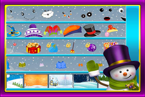 Snowman Crafts Saloon Maker: A Frosty iceman Builder Kit game for Kids PRO screenshot 2