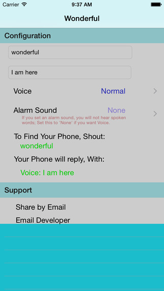 Wonderful: Find Your Phone by Your Voice