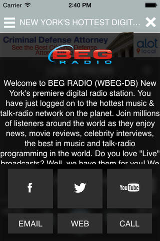 BEG Radio (WBEG-DB) screenshot 3