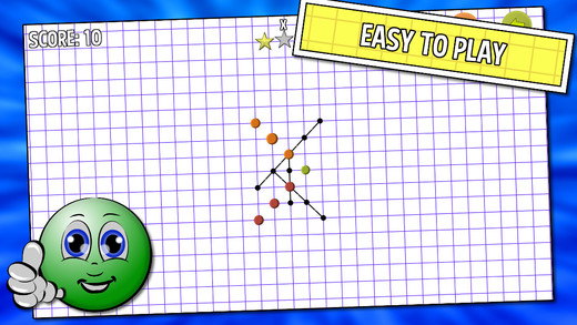 Risti Four Dot Puzzle - fun free brain exercise game with lines and dots