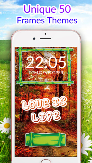FrameLock - Nature : Screen Photo Maker Overlays Wallpapers For Free