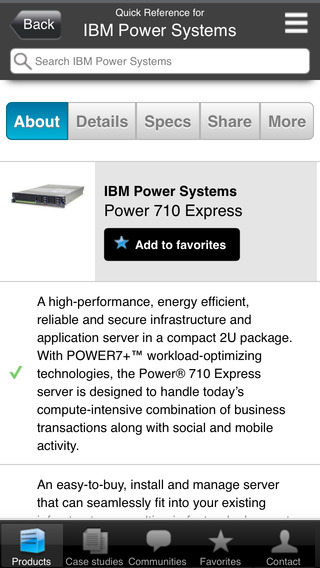 【免費商業App】IBM Power Systems Quick Reference Mobile Application-APP點子