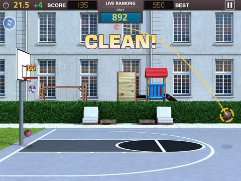 免費下載遊戲APP|Mega Basket - The Original Free Basketball Shootout Game - Ball Flick Sports Series for iPhone iPad app開箱文|APP開箱王