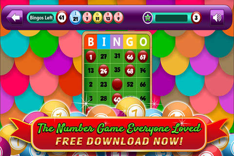Bingo Ruby PLUS - Play the Simple and Easy to Win Casino Card Game for FREE ! screenshot 3