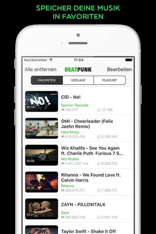 BeatPunk Music Player - Free Playlist Manager & Background Video Tube screenshot 4