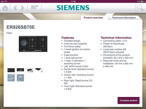 Siemens Catalogue screenshot 3