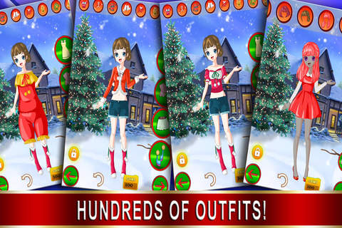 A Christmas Girl Dress-up - Holiday Hollywood Makeover Fashion Salon screenshot 3