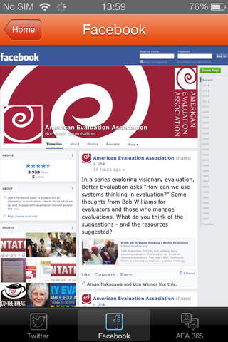 American Evaluation Association screenshot 4