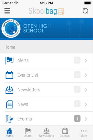 Open High School - Skoolbag screenshot 2