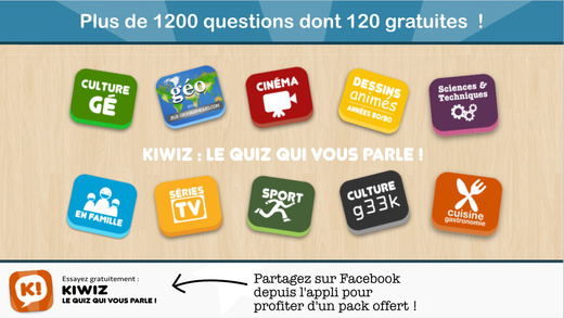 【免費遊戲App】Kiwiz : le quiz qui vous parle !-APP點子