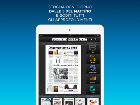 Captura de pantalla del iPad 5