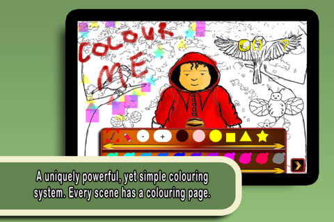 Grimm Tales - Little Red Riding-Hood - Sing Along and Colouring screenshot 2