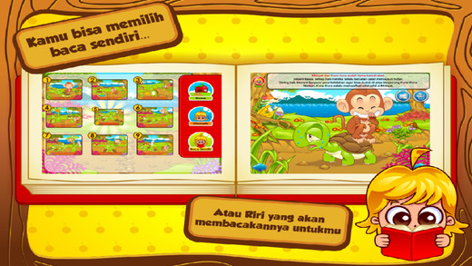 【免費教育App】Cerita Anak: Monyet dan Kura-kura-APP點子