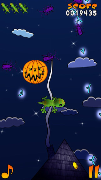 【免費遊戲App】Acrobat Gecko Halloween-APP點子