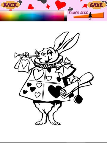 【免費教育App】Paint Coloring Kids Alice in Wonderland Edition-APP點子