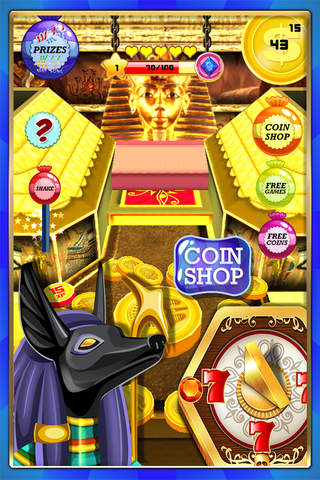 Dozer - Pharaoh's Way : Win Gifts in coin Pusher Machine free screenshot 2