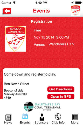 Mackay Wanderers Football Club screenshot 3