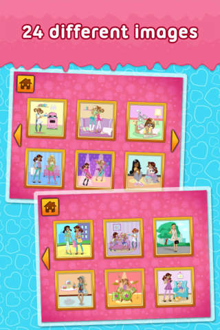 My Best Friends - puzzle game for little girls and preschool kids - Free screenshot 3