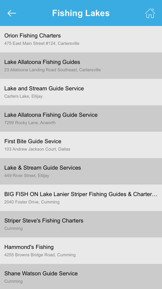 【免費旅遊App】Georgia Fishing Lakes-APP點子