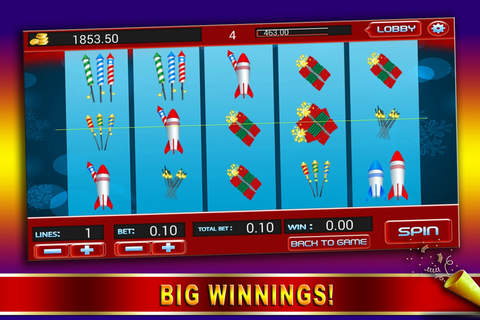 2015 A New Years Casino Slot-s - House of Las Vegas Fun Jackpot Machines Pro screenshot 3