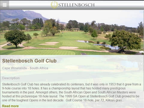 【免費運動App】Stellenbosch Golf Club-APP點子